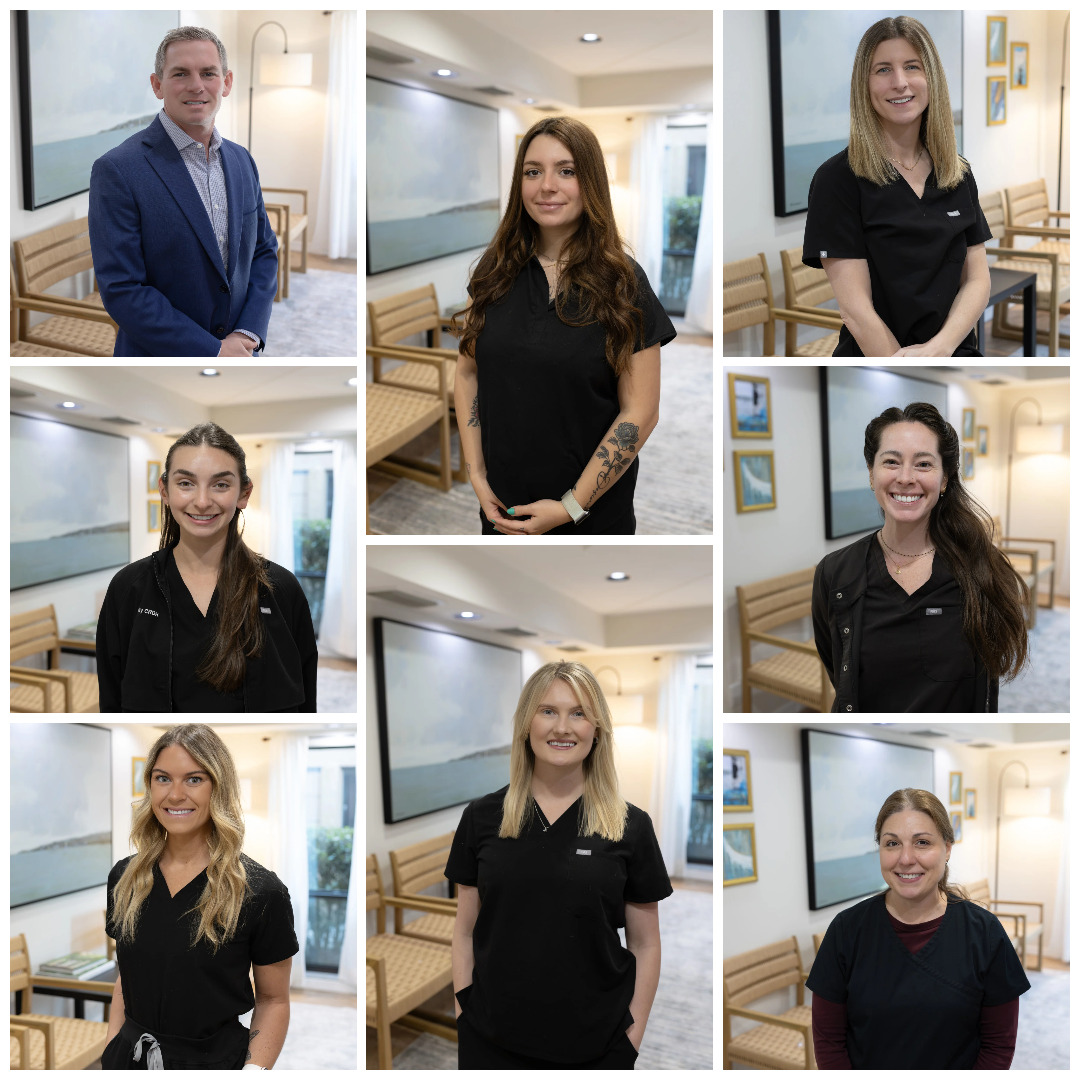 Boe Family Dental team members including Dr. Boe and staff in matching black scrubs