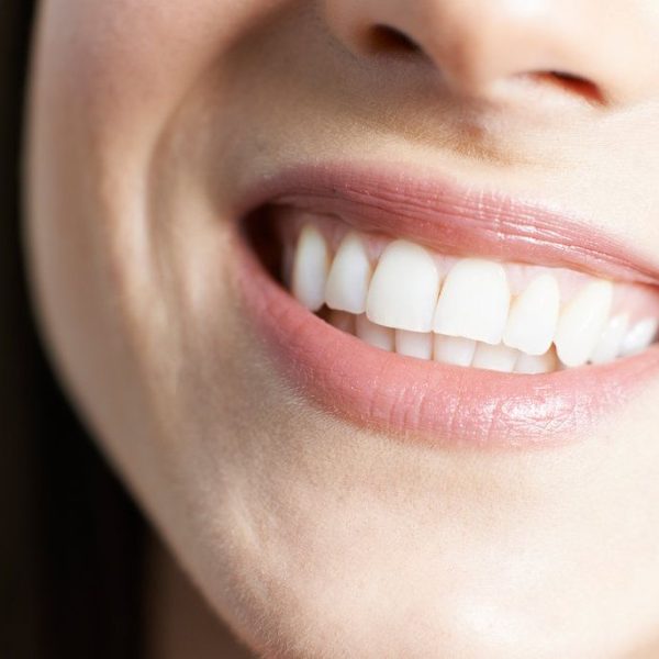 Close-up of a smiling mouth